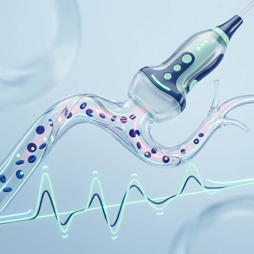Illustration d'une exploration écho-Doppler